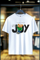 TEDDY BEAR LEAN INTO JOY | SIRT BASKILI UNISEX T-SHIRT