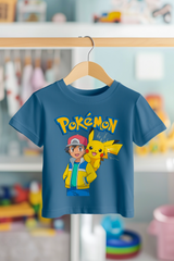 ASH VE PIKACHU | PREMIUM KALİTE ÇOCUK TİŞÖRTÜ