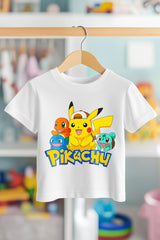 PIKACHU CHARMENDER | PREMIUM KALİTE ÇOCUK TİŞÖRTÜ