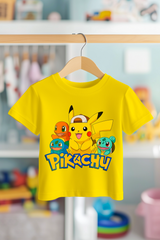 PIKACHU CHARMENDER | PREMIUM KALİTE ÇOCUK TİŞÖRTÜ