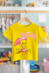 TWEETY ON TREE BRANCH | PREMIUM KALİTE ÇOCUK TİŞÖRTÜ