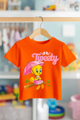 TWEETY ON TREE BRANCH | PREMIUM KALİTE ÇOCUK TİŞÖRTÜ