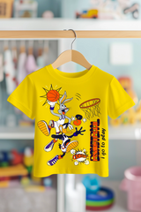 BUNNY VE DAFFY BASKETBOL | PREMIUM KALİTE ÇOCUK TİŞÖRTÜ