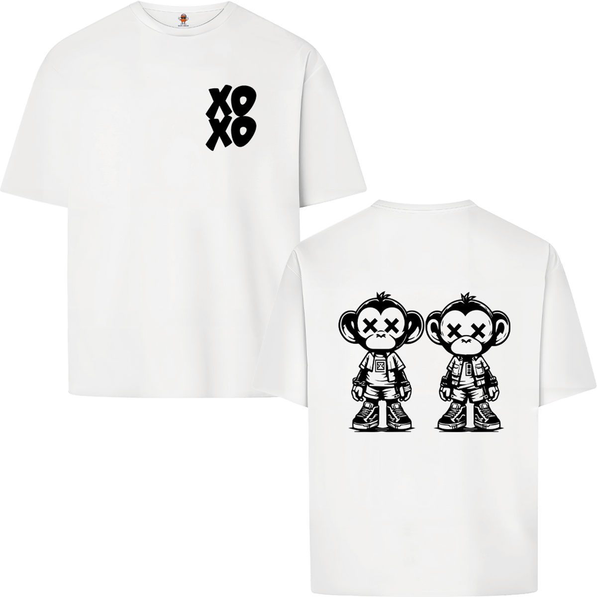 XOXO - COUPLE MONKEY | OVERSIZE T-SHIRT