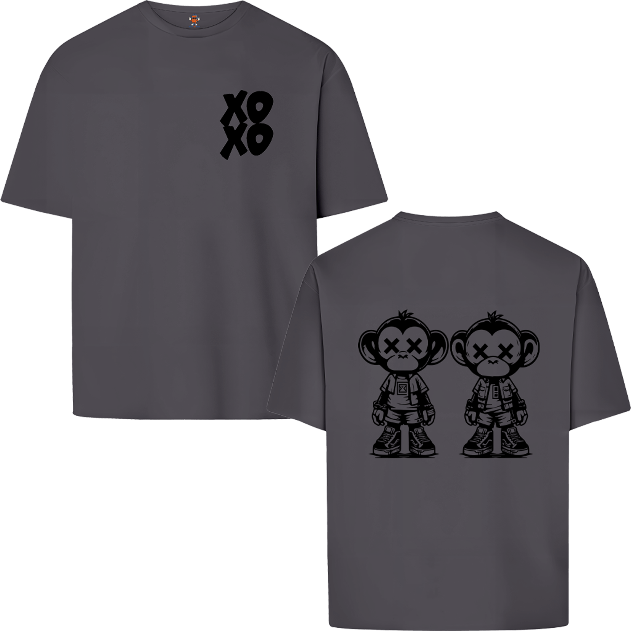 XOXO - COUPLE MONKEY | OVERSIZE T-SHIRT