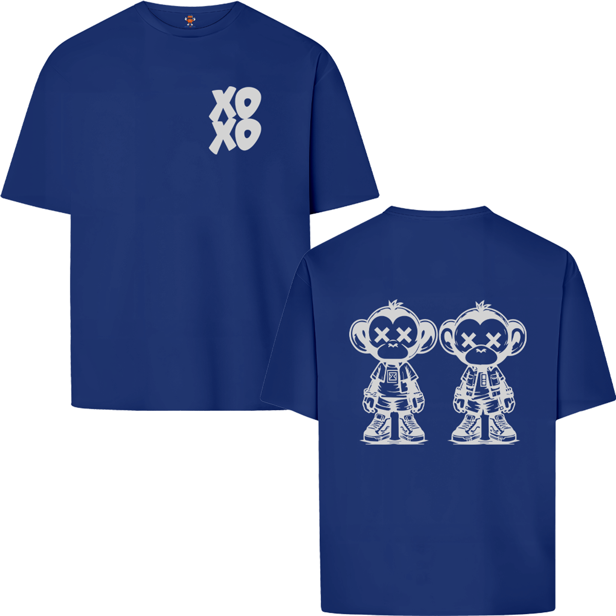 XOXO - COUPLE MONKEY | OVERSIZE T-SHIRT