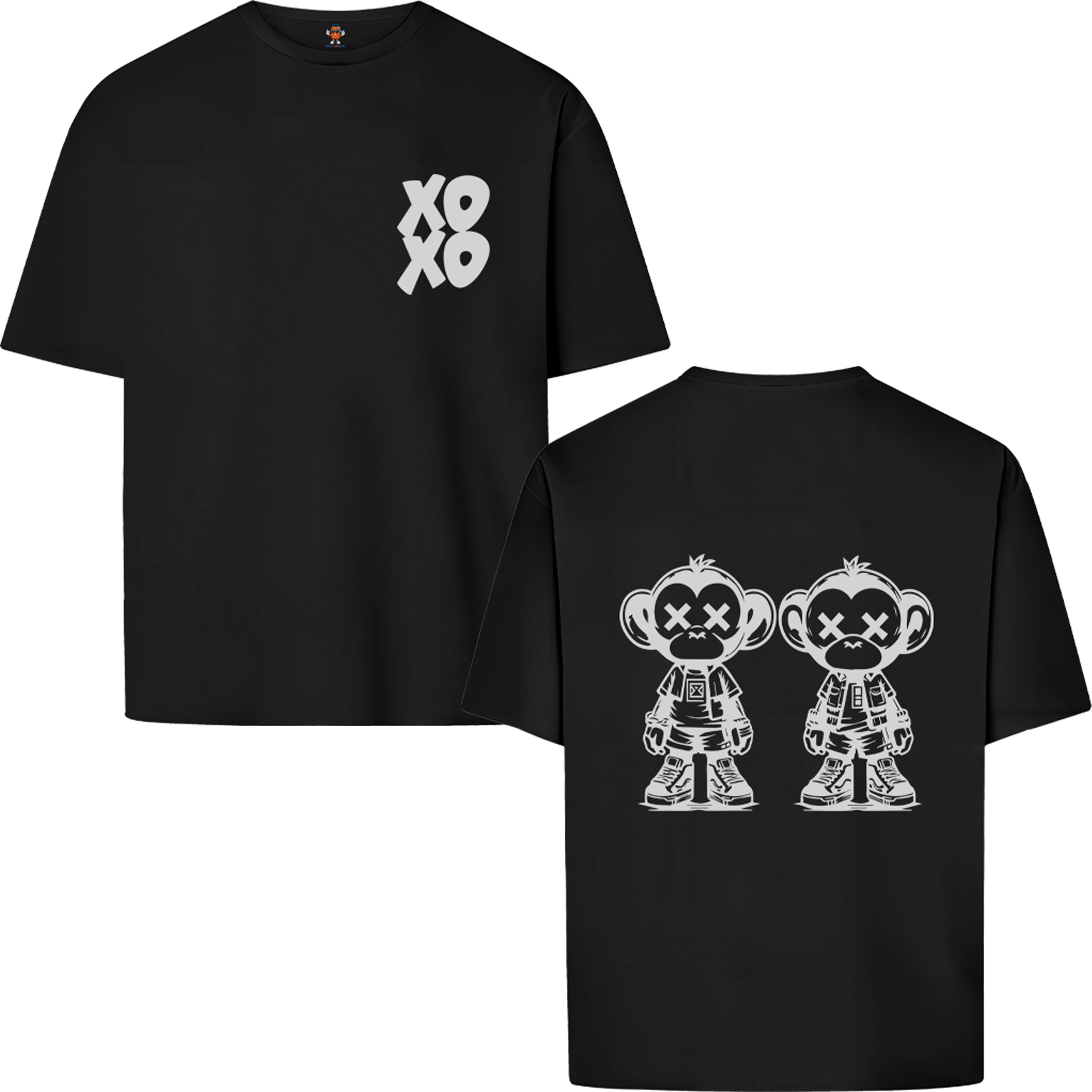 XOXO - COUPLE MONKEY | OVERSIZE T-SHIRT