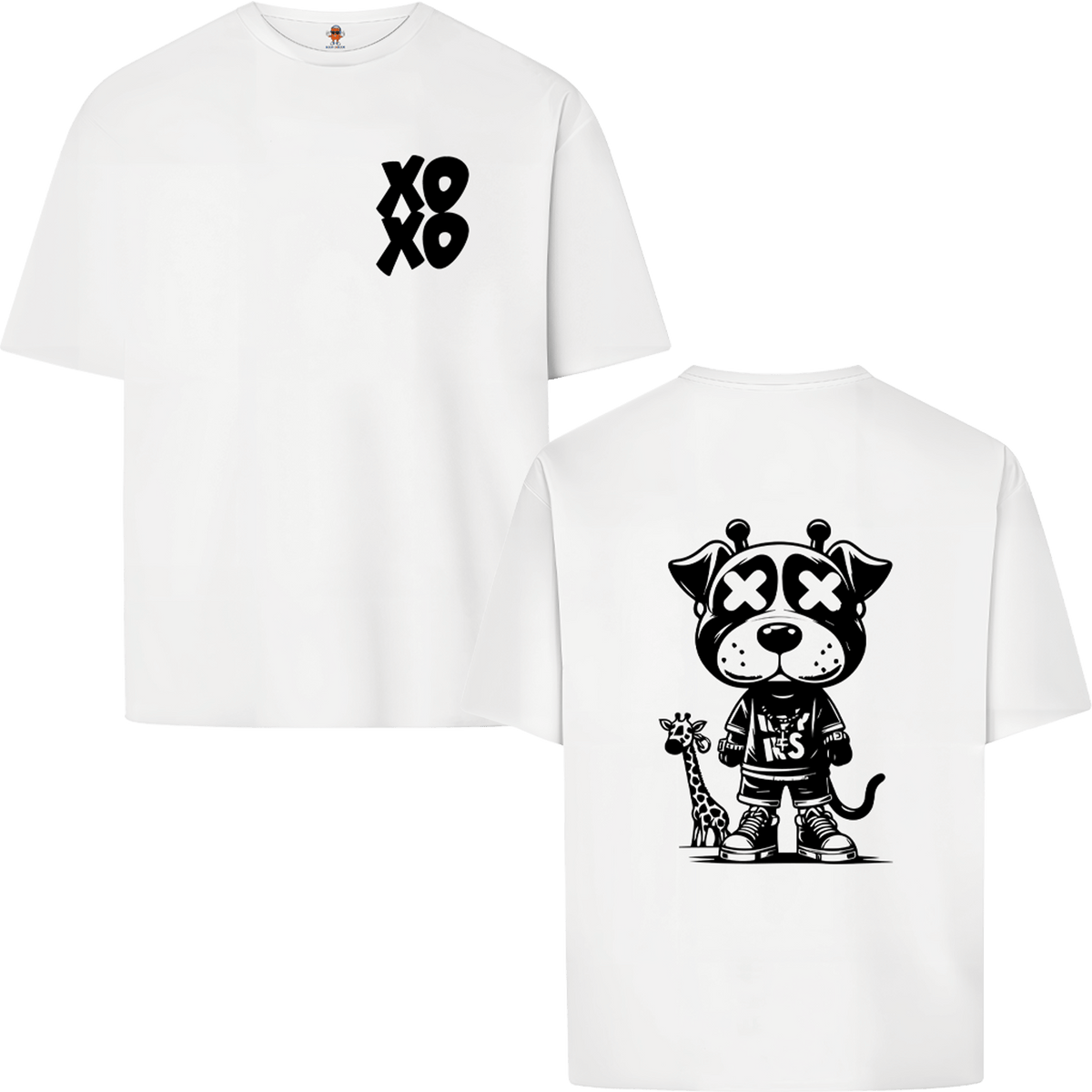 XOXO - DOG AND GIRAFFE | OVERSIZE T-SHIRT