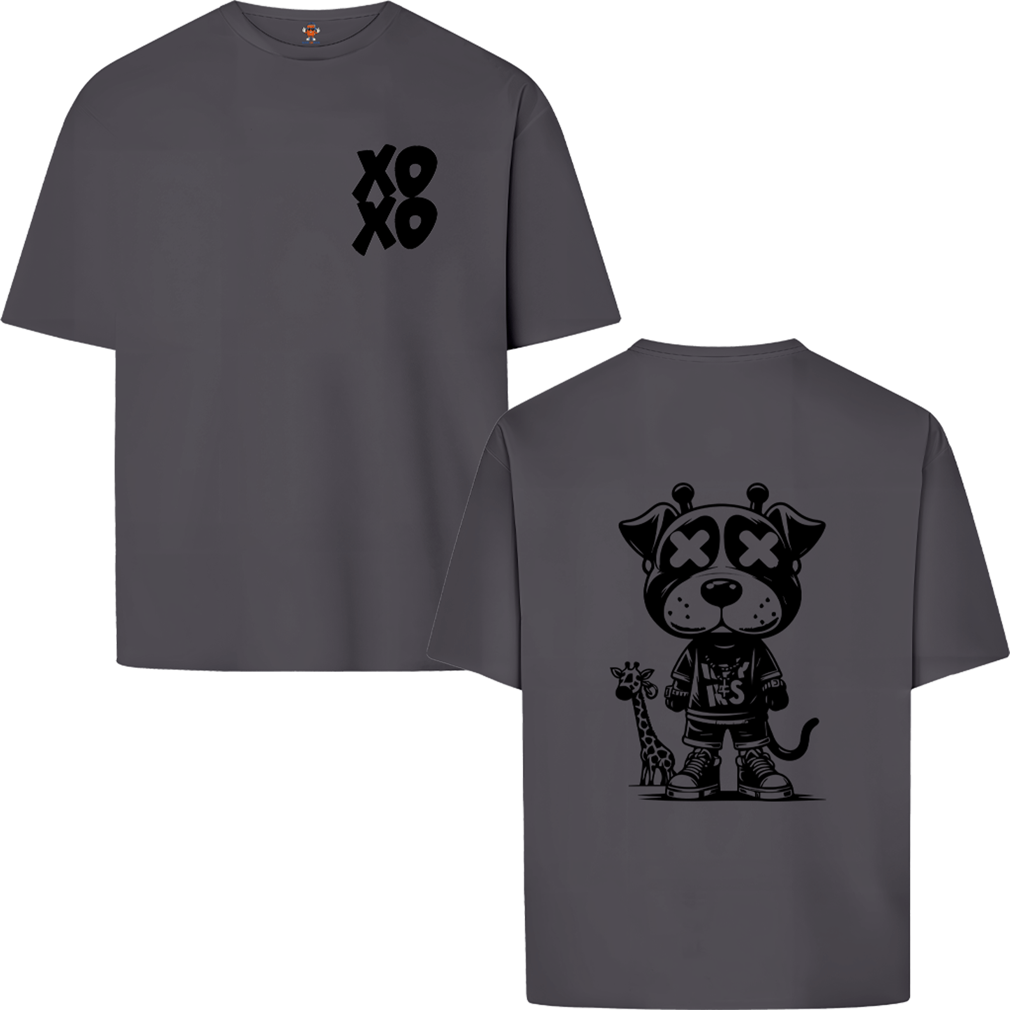 XOXO - DOG AND GIRAFFE | OVERSIZE T-SHIRT