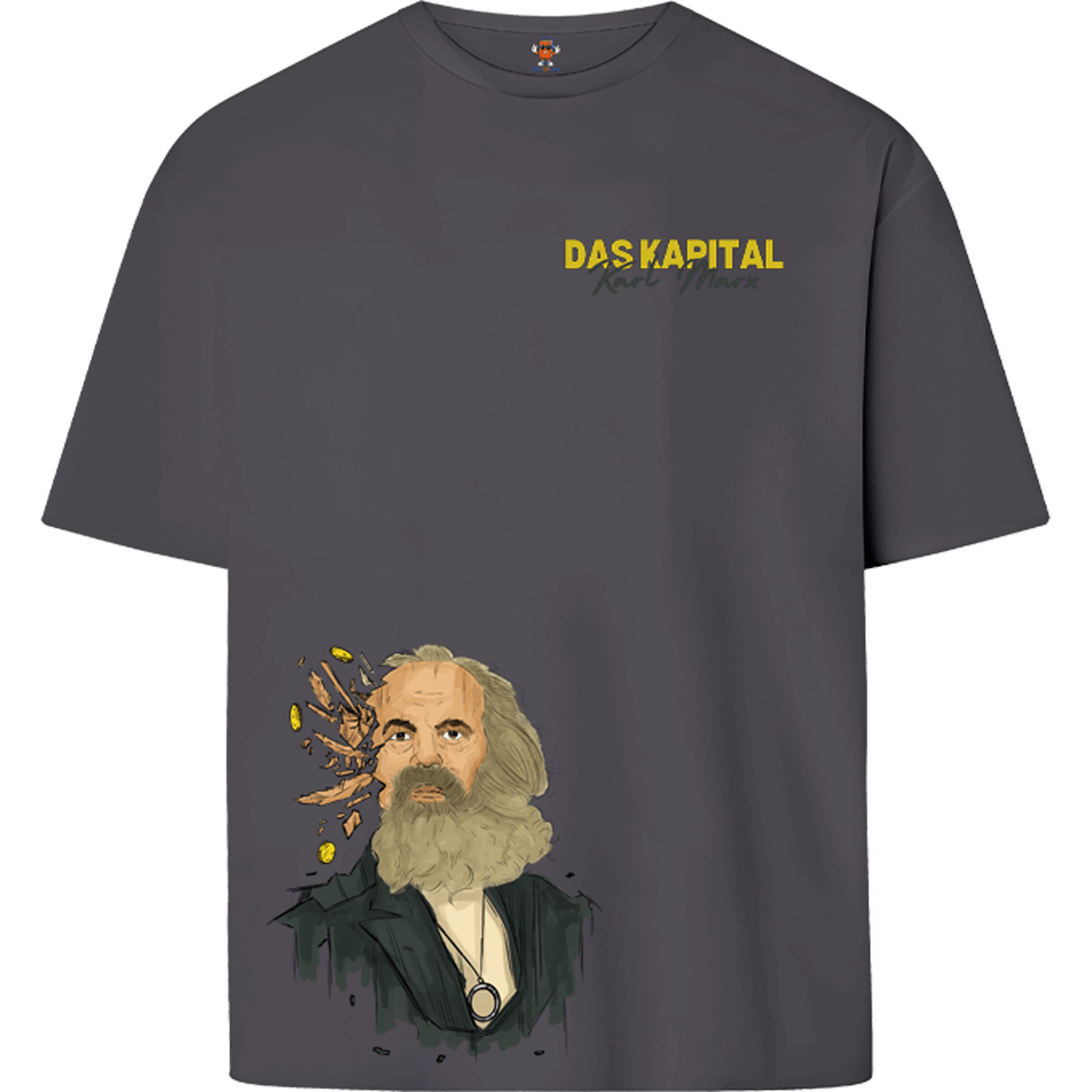 KARL MARX - DAS KAPITAL (ÇAPRAZ) | OVERSIZE T-SHIRT