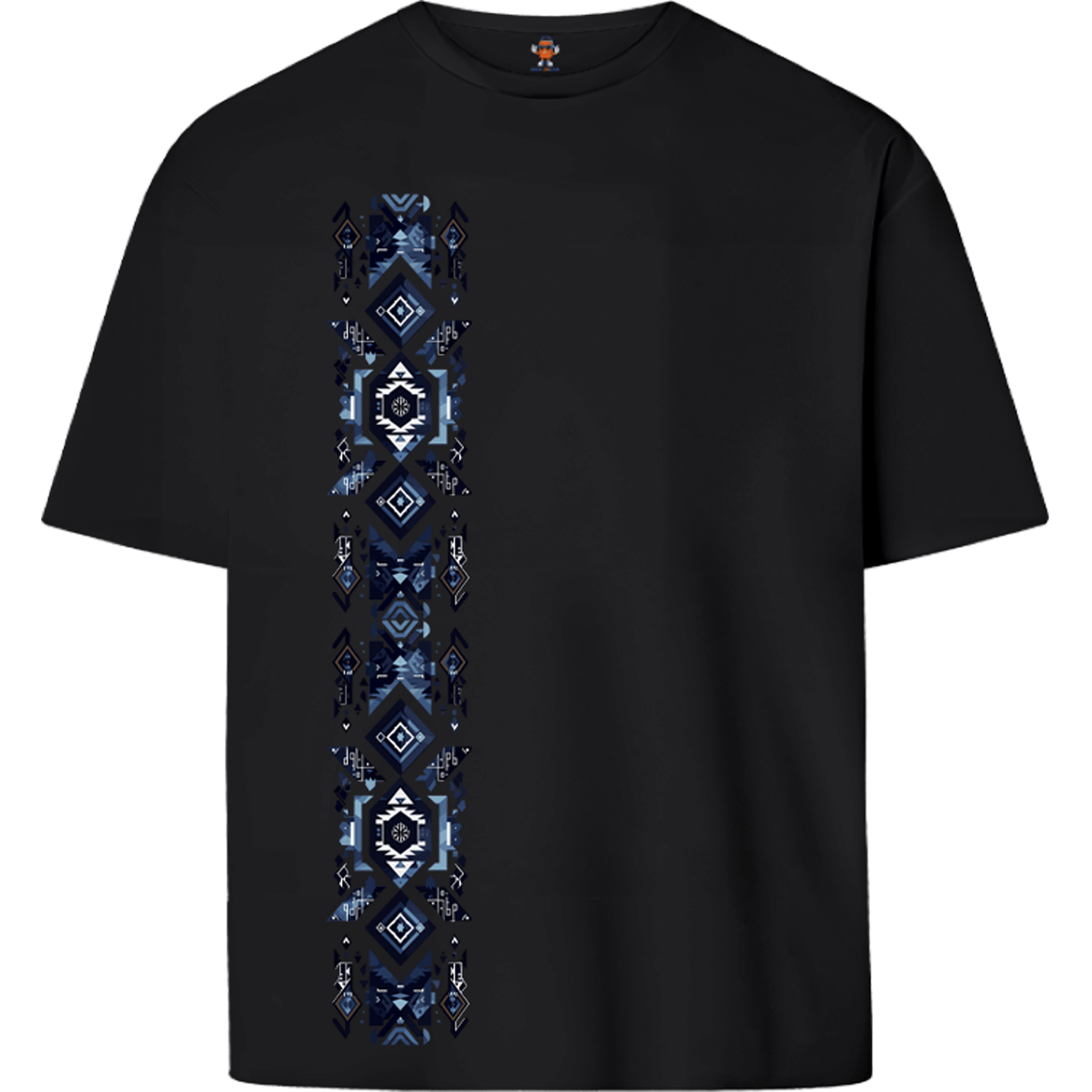 BLUE EMBROIDERY | OVERSIZE T-SHIRT