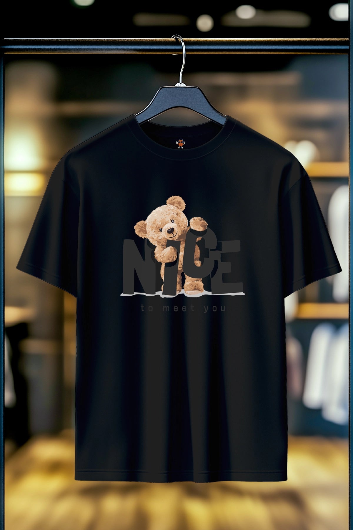 TEDDY BEAR NICE TO MEET U | UNISEX T-SHIRT