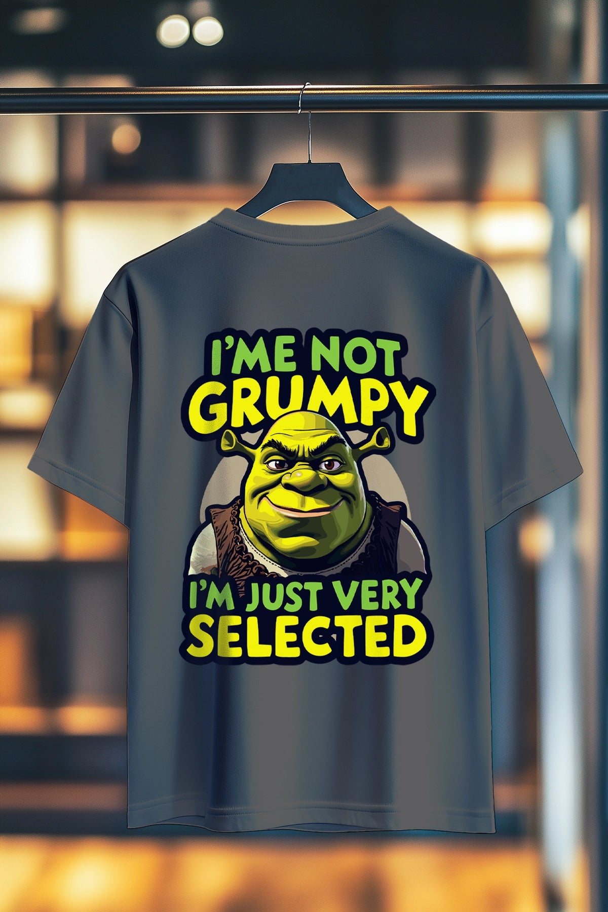 SHREK IM NOT GRUMPY | SIRT BASKILI UNISEX T-SHIRT