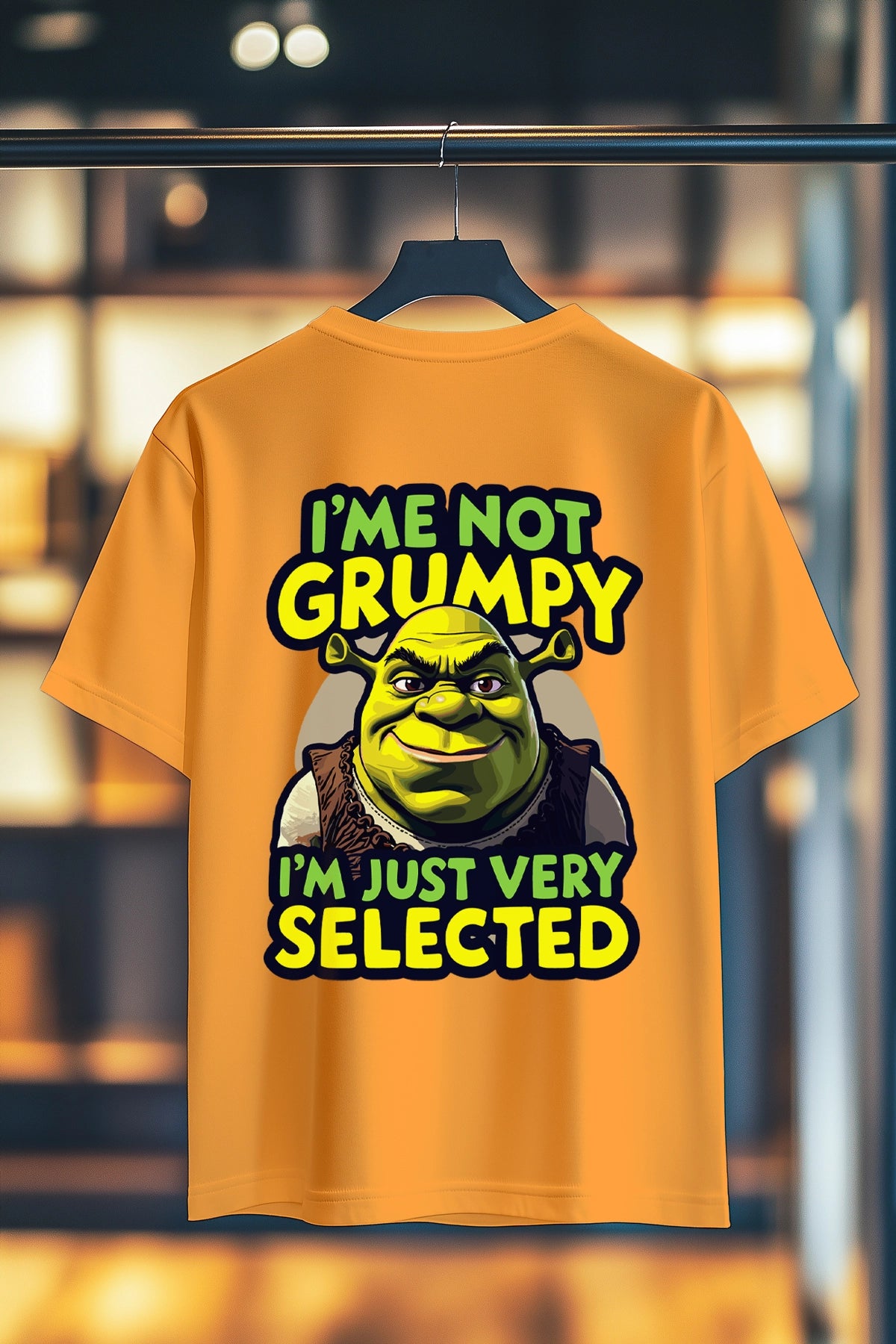 SHREK IM NOT GRUMPY | SIRT BASKILI UNISEX T-SHIRT