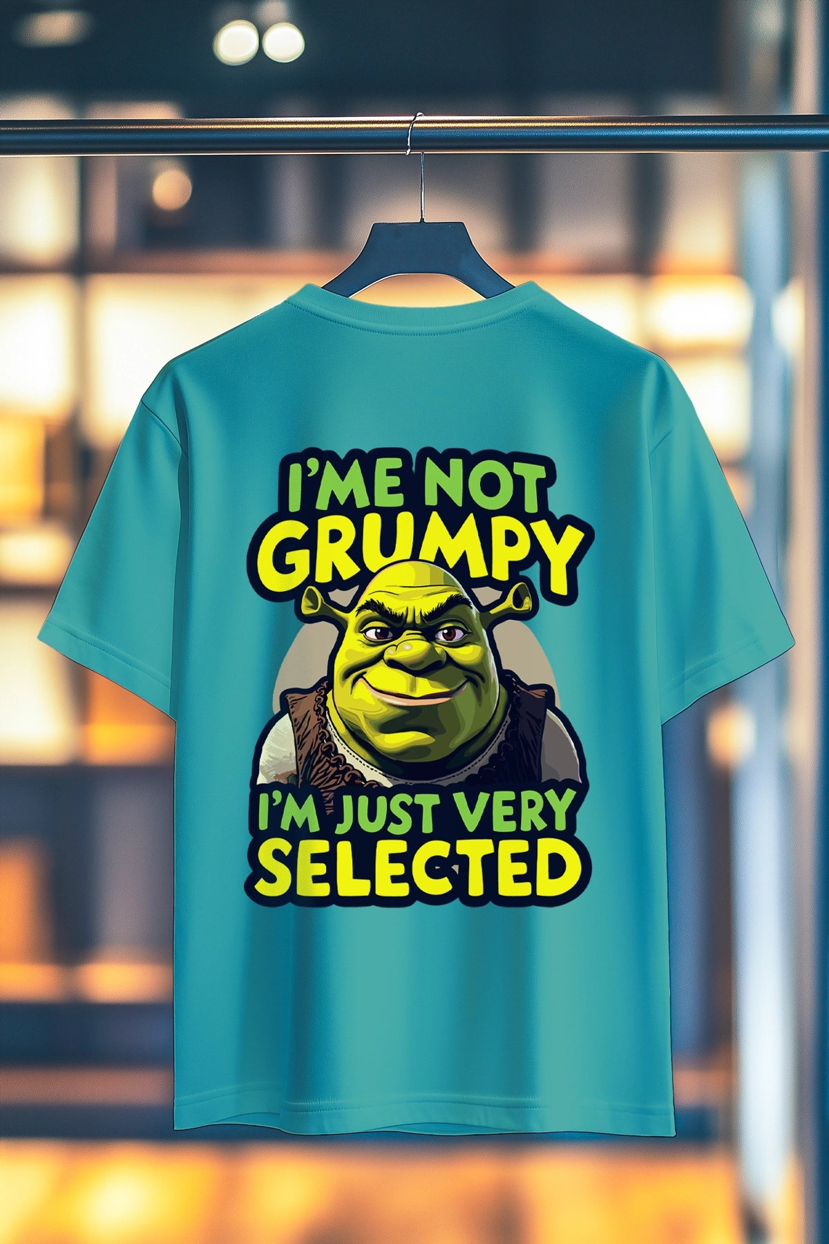 SHREK IM NOT GRUMPY | SIRT BASKILI UNISEX T-SHIRT