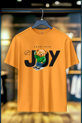 TEDDY BEAR LEAN INTO JOY | SIRT BASKILI UNISEX T-SHIRT