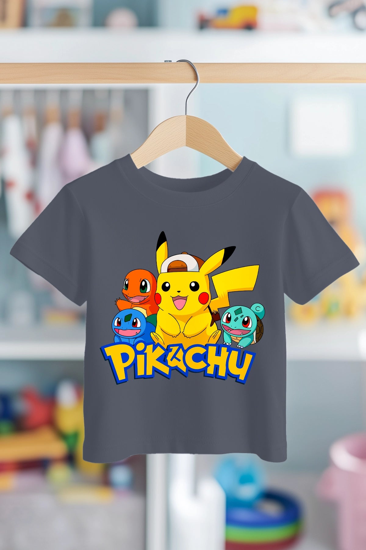 PIKACHU CHARMENDER | PREMIUM KALİTE ÇOCUK TİŞÖRTÜ