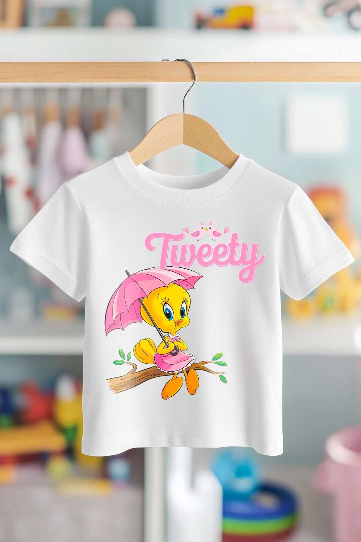 TWEETY ON TREE BRANCH | PREMIUM KALİTE ÇOCUK TİŞÖRTÜ