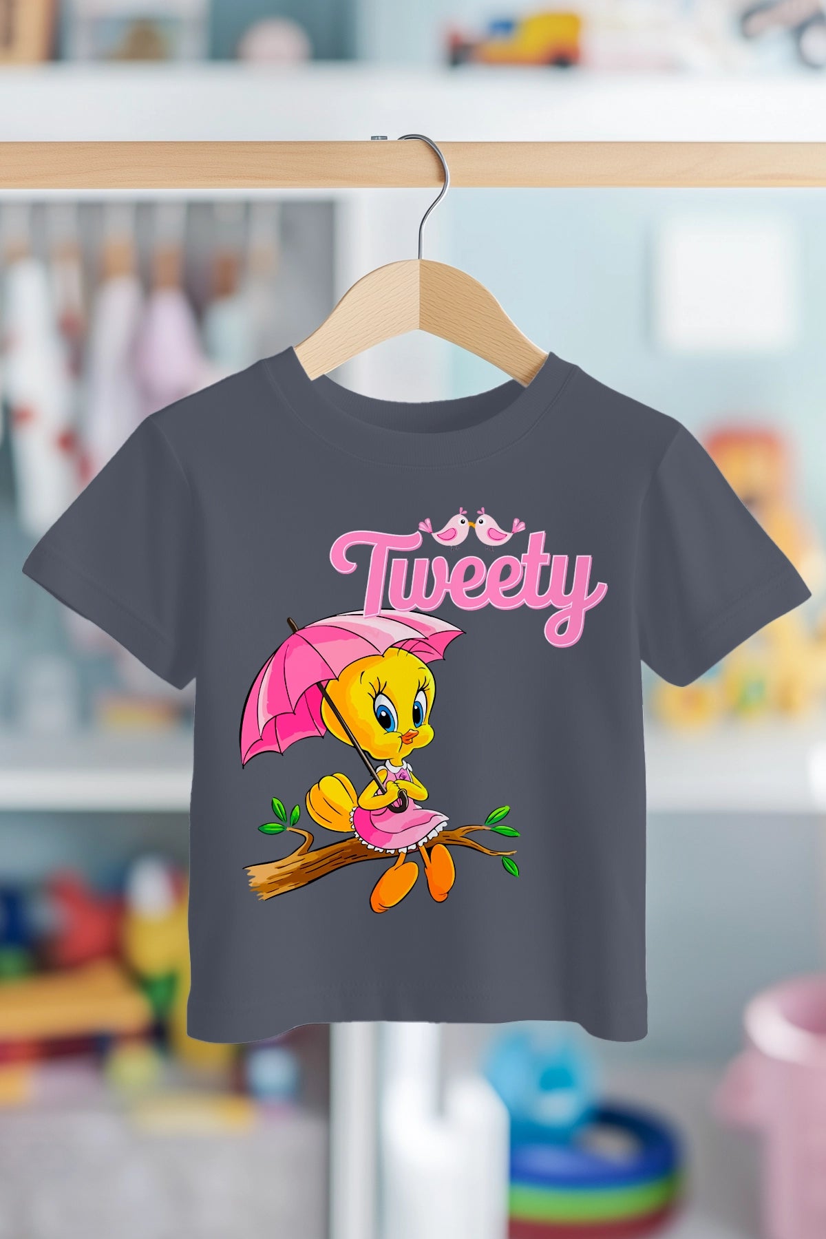 TWEETY ON TREE BRANCH | PREMIUM KALİTE ÇOCUK TİŞÖRTÜ