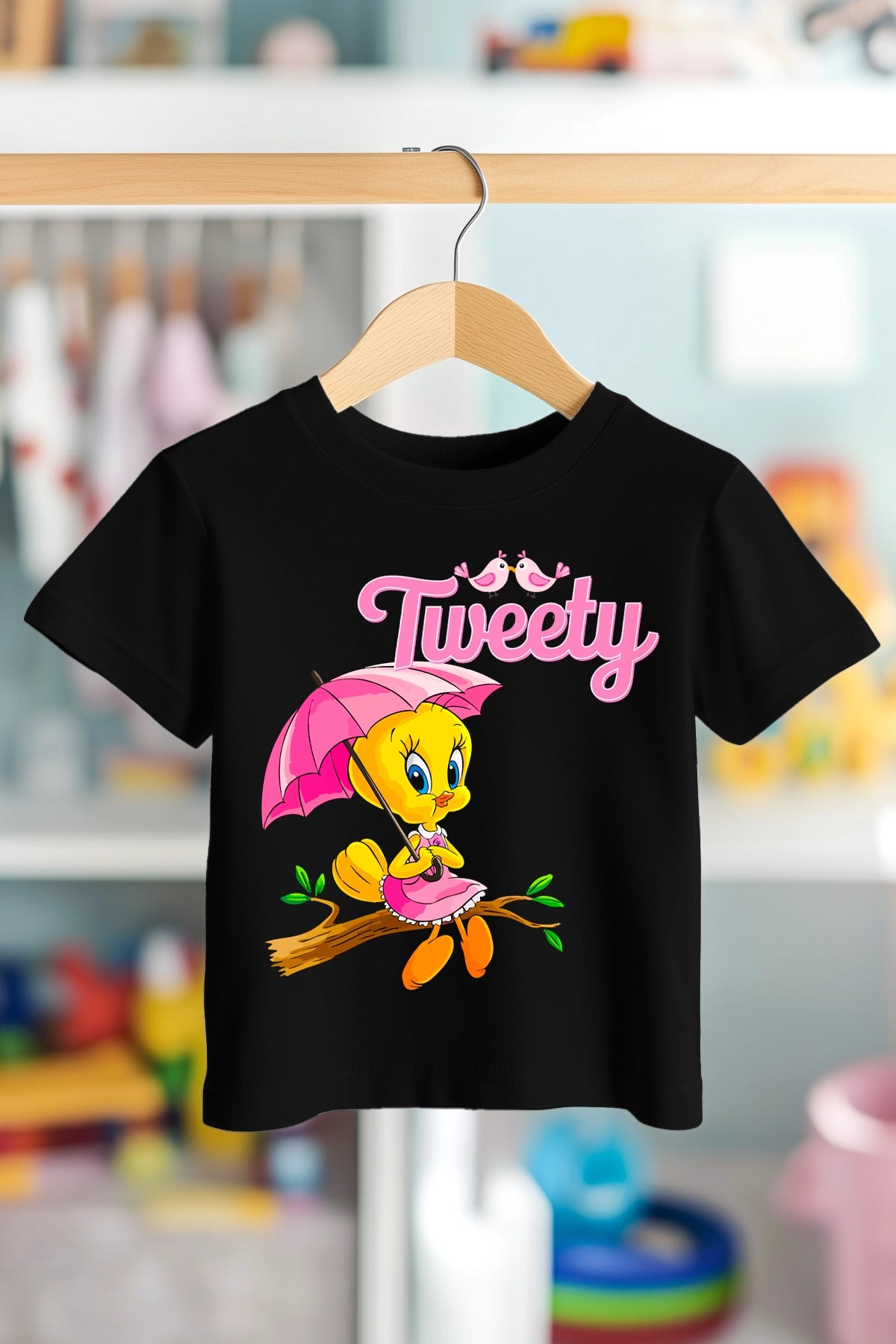 TWEETY ON TREE BRANCH | PREMIUM KALİTE ÇOCUK TİŞÖRTÜ