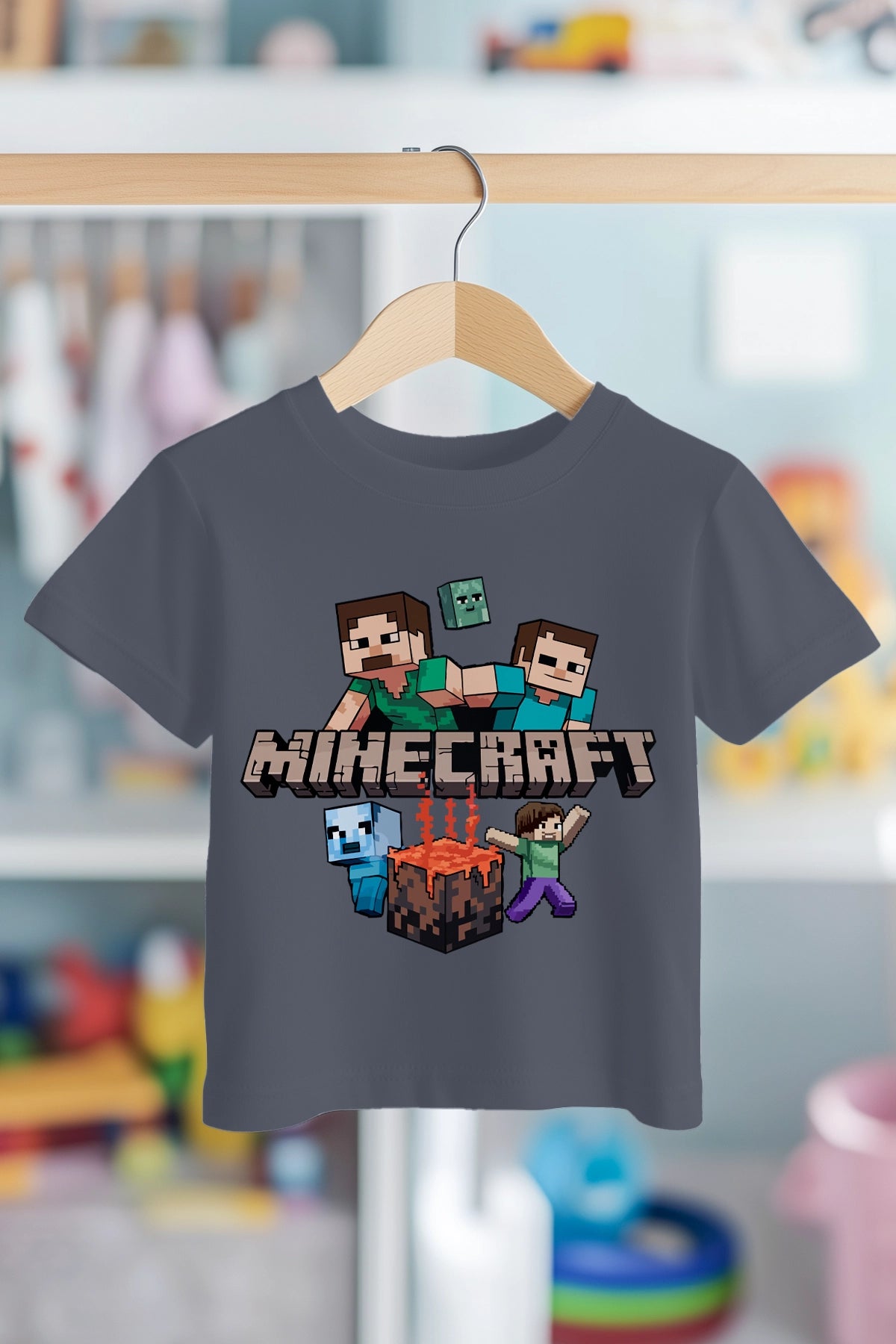 MINECRAFT FIRE | PREMIUM KALİTE ÇOCUK TİŞÖRTÜ