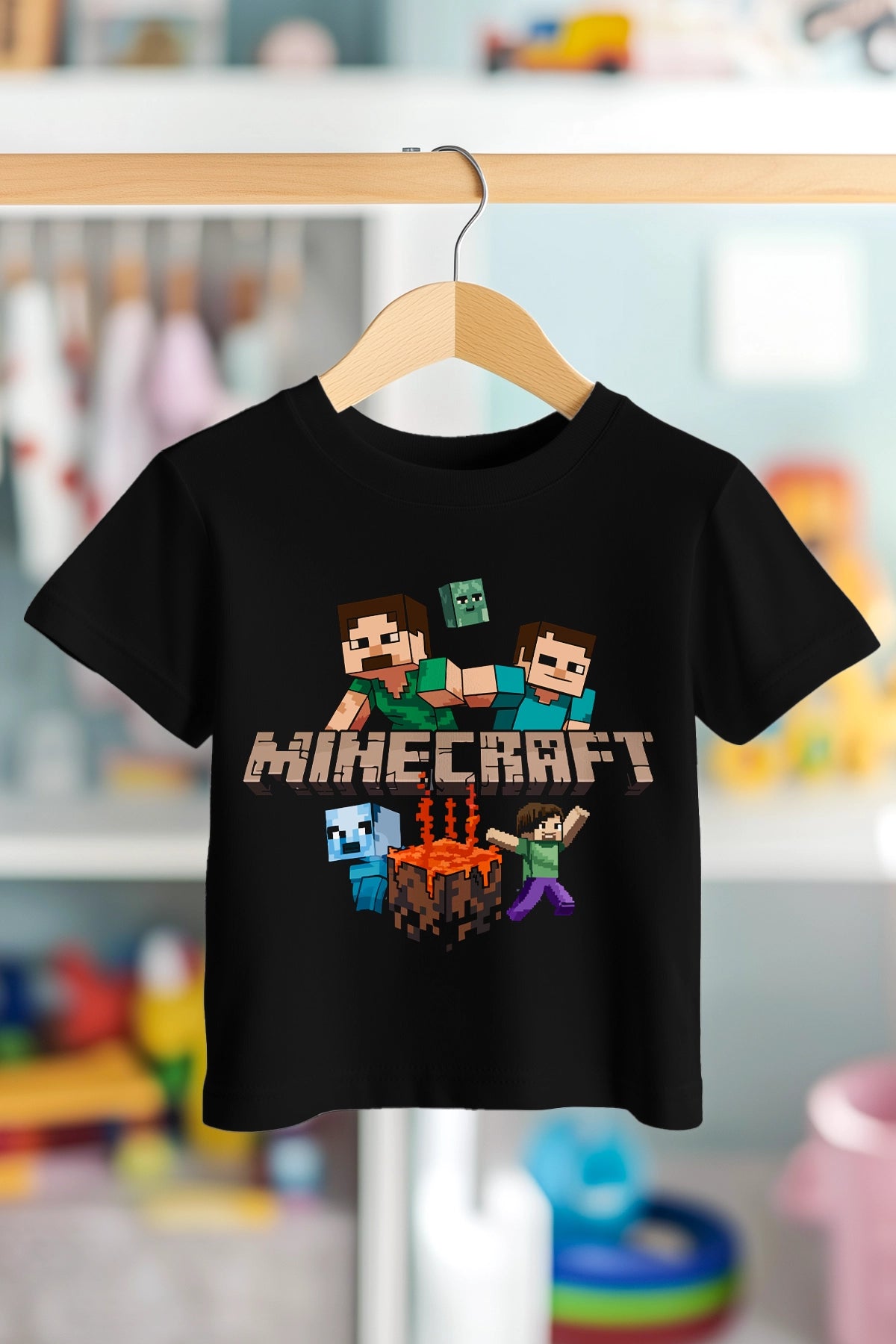 MINECRAFT FIRE | PREMIUM KALİTE ÇOCUK TİŞÖRTÜ