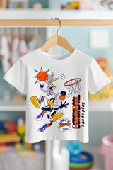 BUNNY VE DAFFY BASKETBOL | PREMIUM KALİTE ÇOCUK TİŞÖRTÜ