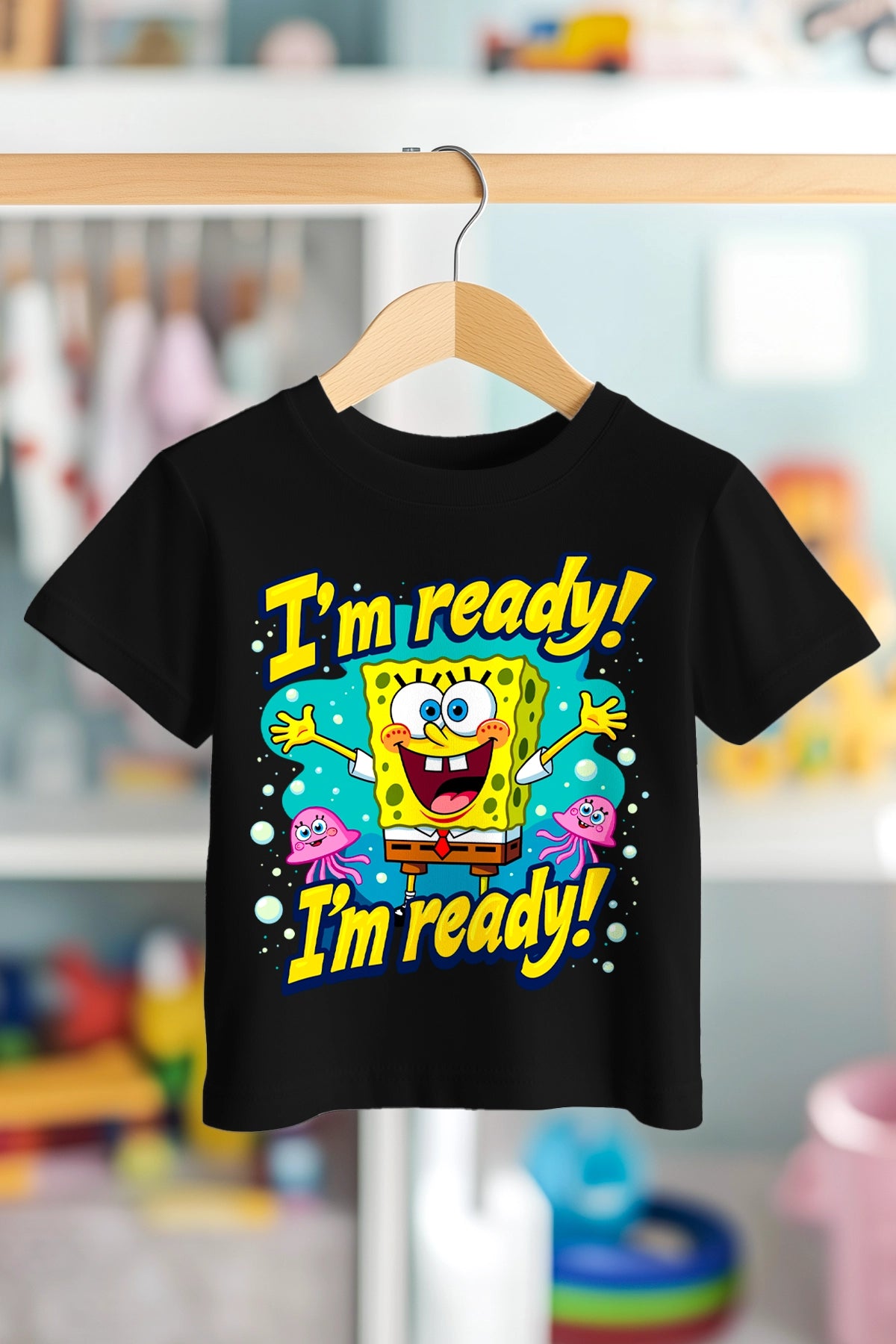SÜNGER BOB IM READY | PREMIUM KALİTE ÇOCUK TİŞÖRTÜ